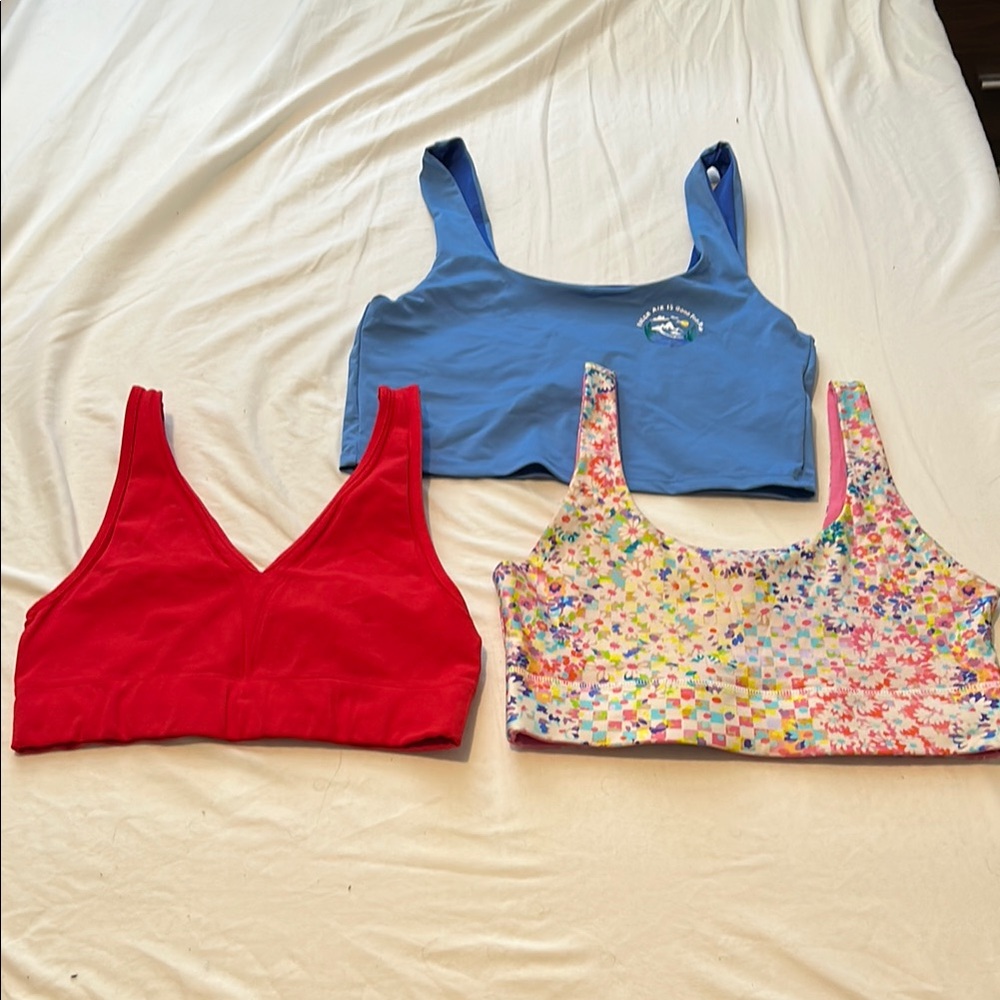 Fabletics Vibrant Low-Impact Sports Bra Trio